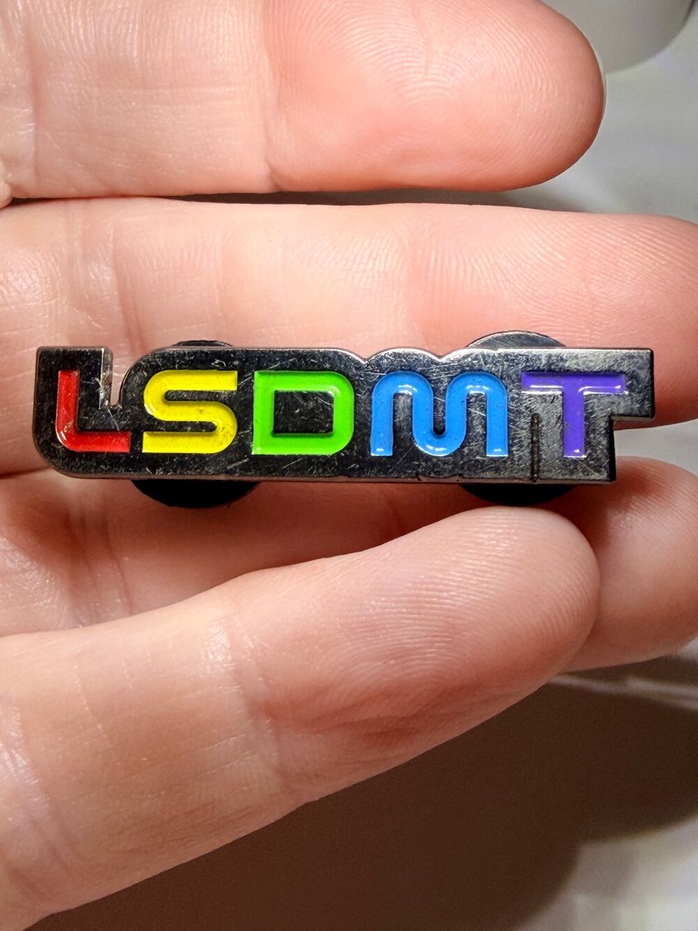 Potent Lifestyle LSDMT Rainbow Enamel Lapel Hat Pin Psychedelic Festival